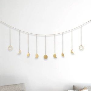 NEW! Moon Phase Pendant Wall Hanging Decor Art Celestial Cute Boho Bohemian